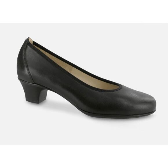SAS Milano Pump Black Genuine Leather Size 10 Narrow NWOB Dressy Office Shoe - Picture 1 of 11